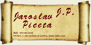 Jaroslav Pičeta vizit kartica